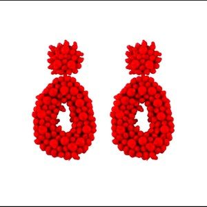 Red light earrings